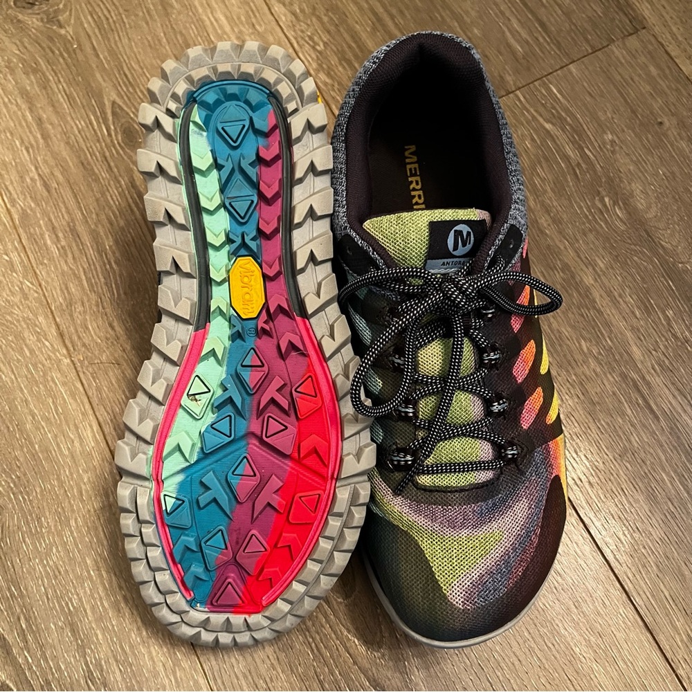 Merrell rainbow trail running shoes size 9